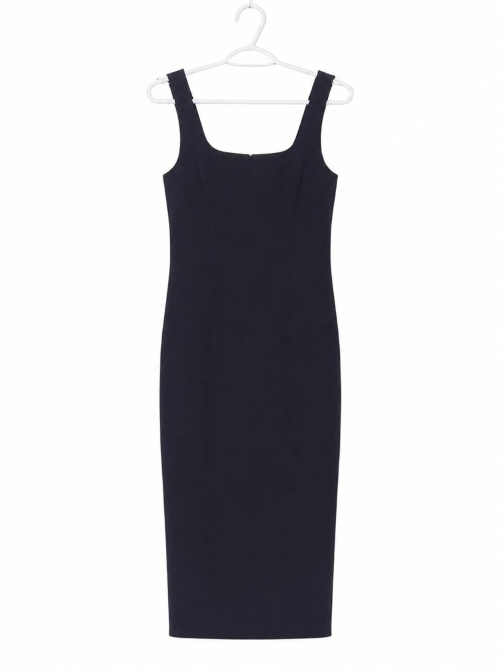 HOUSE OF HARLOW Black Bodycon Sleeveless Minimalist Midi Dress Size XS